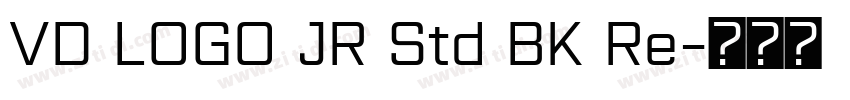 VD LOGO JR Std BK Re字体转换